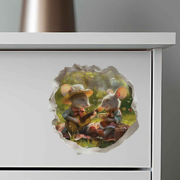 Picnic Mouse Hole Decal - My Wonderful Walls