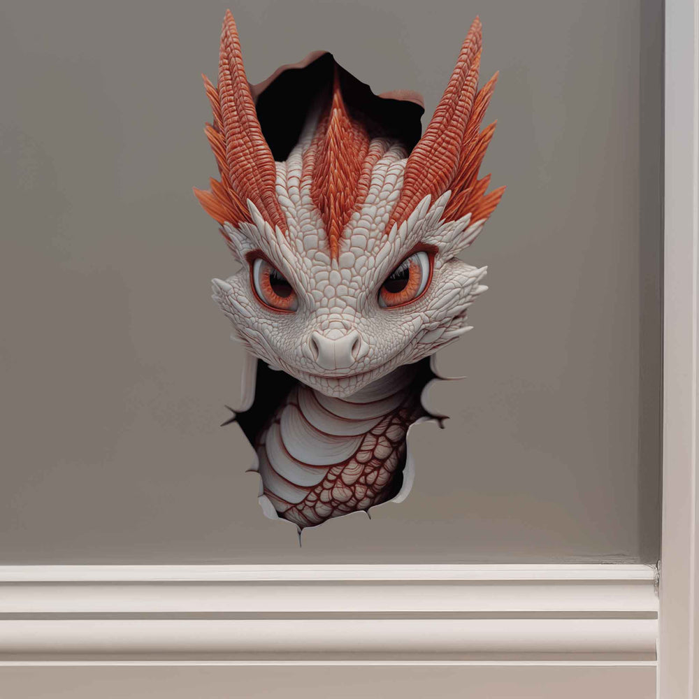 Piercing Dragon Hole Decal - My Wonderful Walls