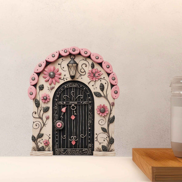 Pink Petal Fairy Door Decal - My Wonderful Walls