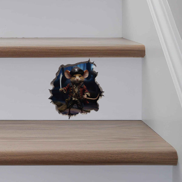 Pirate Mouse Hole Decal - My Wonderful Walls