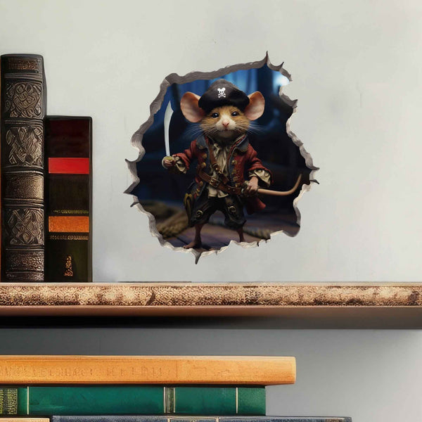 Pirate Mouse Hole Decal - My Wonderful Walls