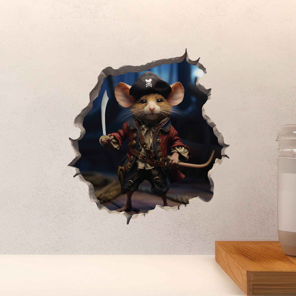 Pirate Mouse Hole Decal - My Wonderful Walls