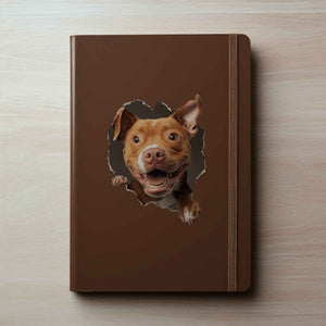 Pitbull Dog Hole Decal - My Wonderful Walls