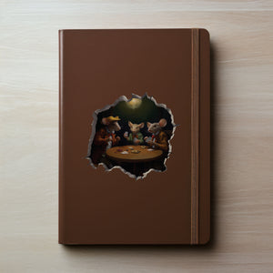 Poker Mice decal on notebook