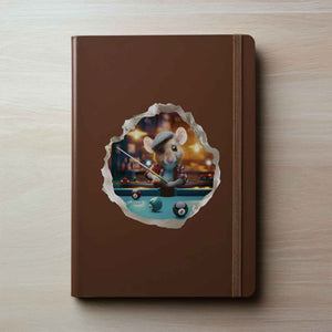 Pool Billiards Mouse Hole Decal - My Wonderful Walls