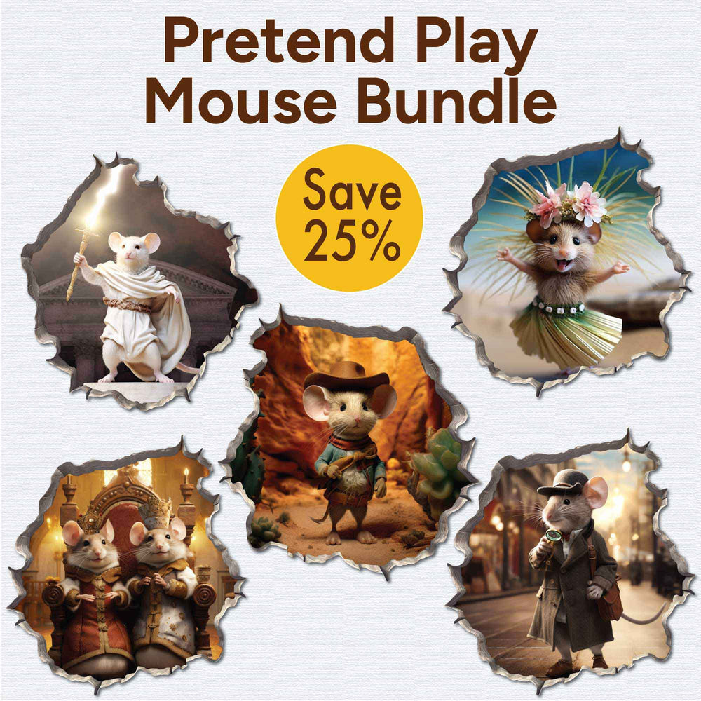 Pretend Play Mouse Bundle - My Wonderful Walls