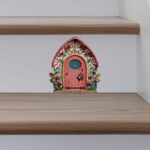 Pretty in Pink Fairy Door Decal - My Wonderful Walls