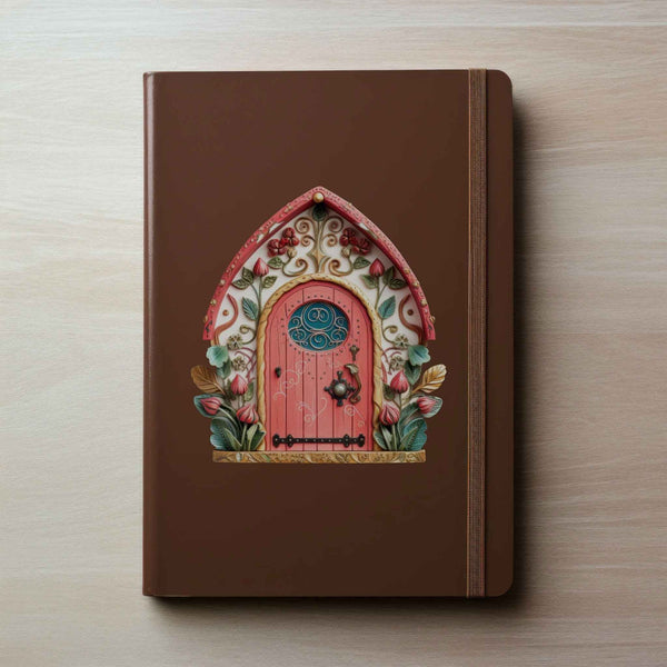 Pretty in Pink Fairy Door Decal - My Wonderful Walls