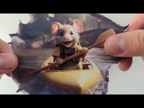 Kayaking Mouse Hole Decal