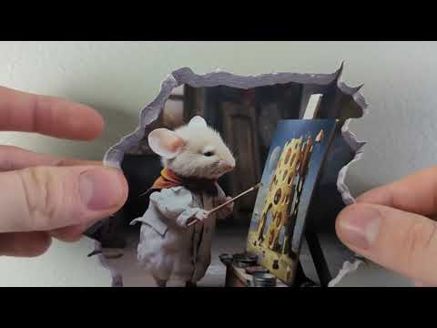 Painter Mouse Hole Decal