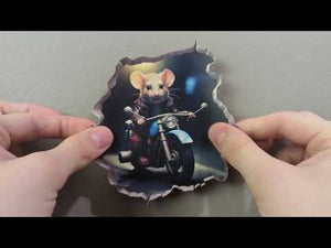 Motorcycle Mouse Hole Decal