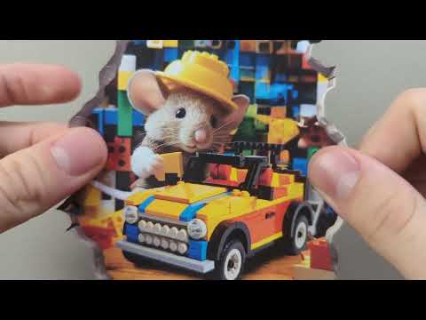 Building Blocks Mouse Hole Decal