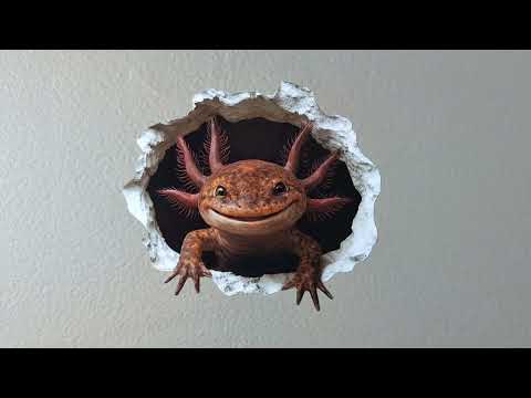 Axolotl Wall Hole Decal Bundle
