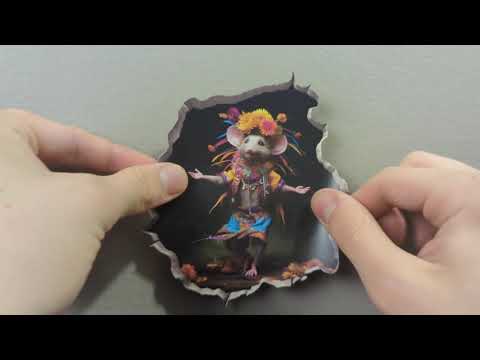 Tribal Dancer Mouse Hole Decal