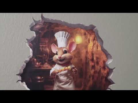 Chef Mouse Hole Decal