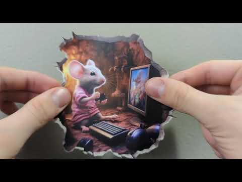 Video Gamer Mouse Hole Decal