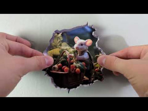 Vegetable Garden Mouse Hole Decal