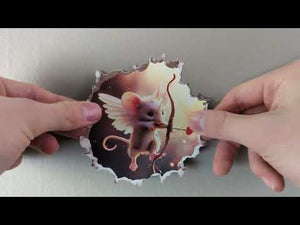 Cupid Mouse Hole Decal