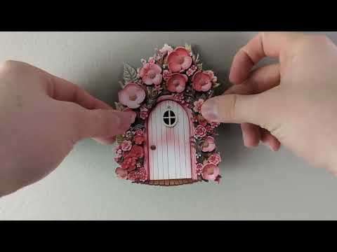 Pink Bloom Haven Fairy Door Decal