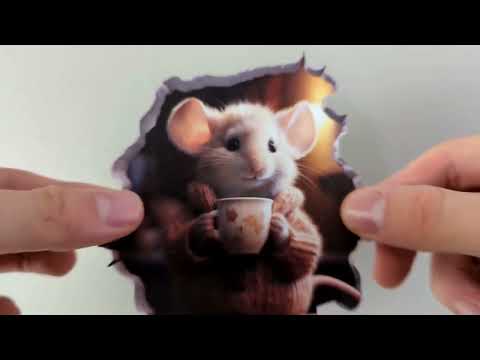 Coffee Mouse Hole Decal
