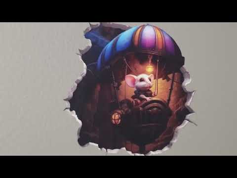 Steampunk Mouse Hole Decal