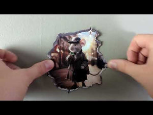 Detective Mouse Hole Decal