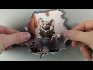 Toilet Mouse Hole Decal