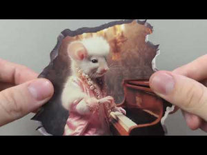 Extravagant Piano Mouse Hole Decal