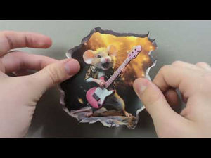 Rock and Roll Mouse Hole Decal