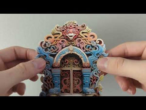 Tibetan Temple Fairy Door Decal