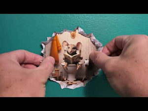 Toilet Bathroom Potty Training Mouse Hole Decal