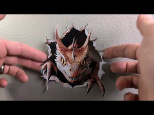Creeping Dragon Hole Decal