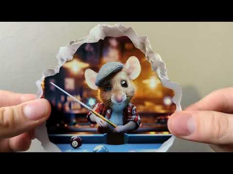 Pool Billiards Mouse Hole Decal