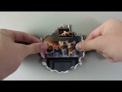 Movie Night Mouse Hole Decal