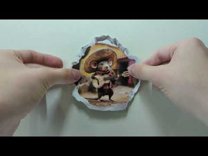 Mexican Mariachi Mouse Hole Decal