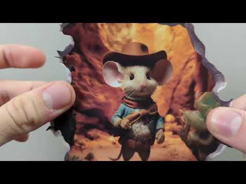 Cowboy Mouse Hole Decal