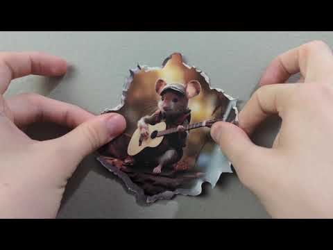 Country Mouse Hole Decal