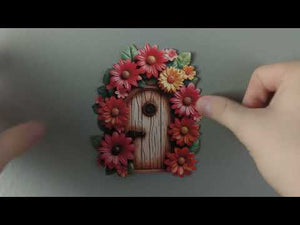 Sunburst Garden Fairy Door Decal