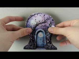 Starry Nebula Fairy Door Decal