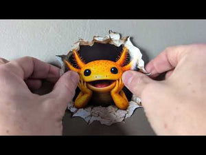 Axolotl Wall Hole Decal Bundle