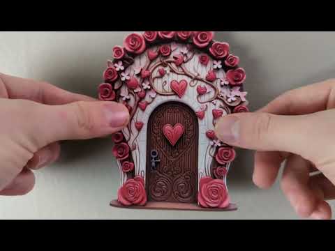Romantic Roses Fairy Door Decal