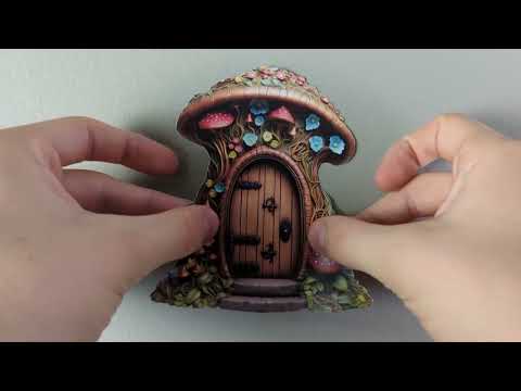 Mushroom Cottage Fairy Door Decal