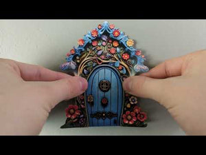 Bright Bloom Fairy Door Decal