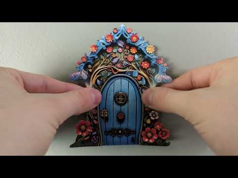Bright Bloom Fairy Door Decal