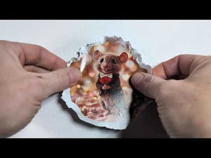 Valentine's Day Rose Mouse Hole Decal