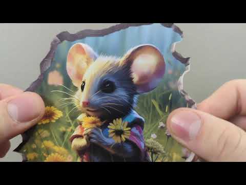 Flower Mouse Hole Decal