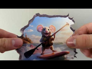 Stand-Up Paddleboard Mouse Hole Decal