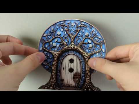 Mystic Blue Fairy Door Decal
