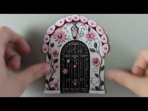 Pink Petal Fairy Door Decal