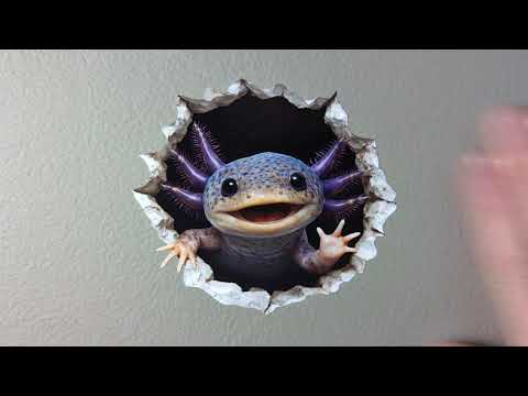 Axolotl Wall Hole Decal Bundle
